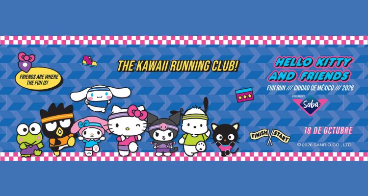 Runpedia_Inscribete YA! HELLO KITTY AND FRIENDS FUN RUN 2026. CDMX, MTY y GDL.